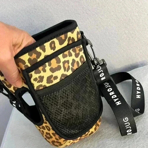 Hydro Jug Neoprene Sleeve carrier bag insulation Animal print leopard - Picture 2 of 7